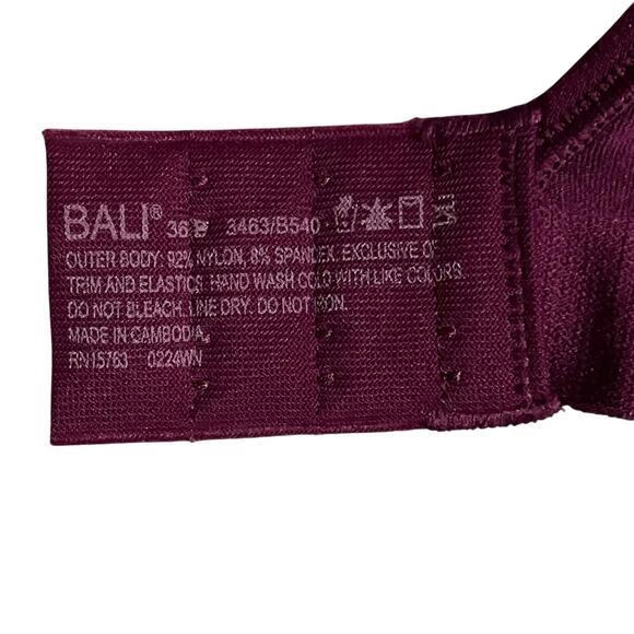 Beauty by Bali Womens Bra Size 36B Foam Wirefree Convertable Adjustable Straps - Picture 7 of 11